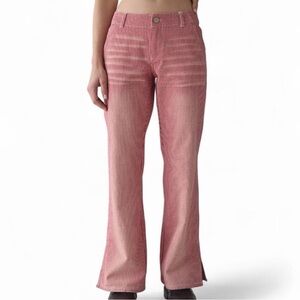 Urban Outfitters Red Mid-Rise Straight Leg Pant